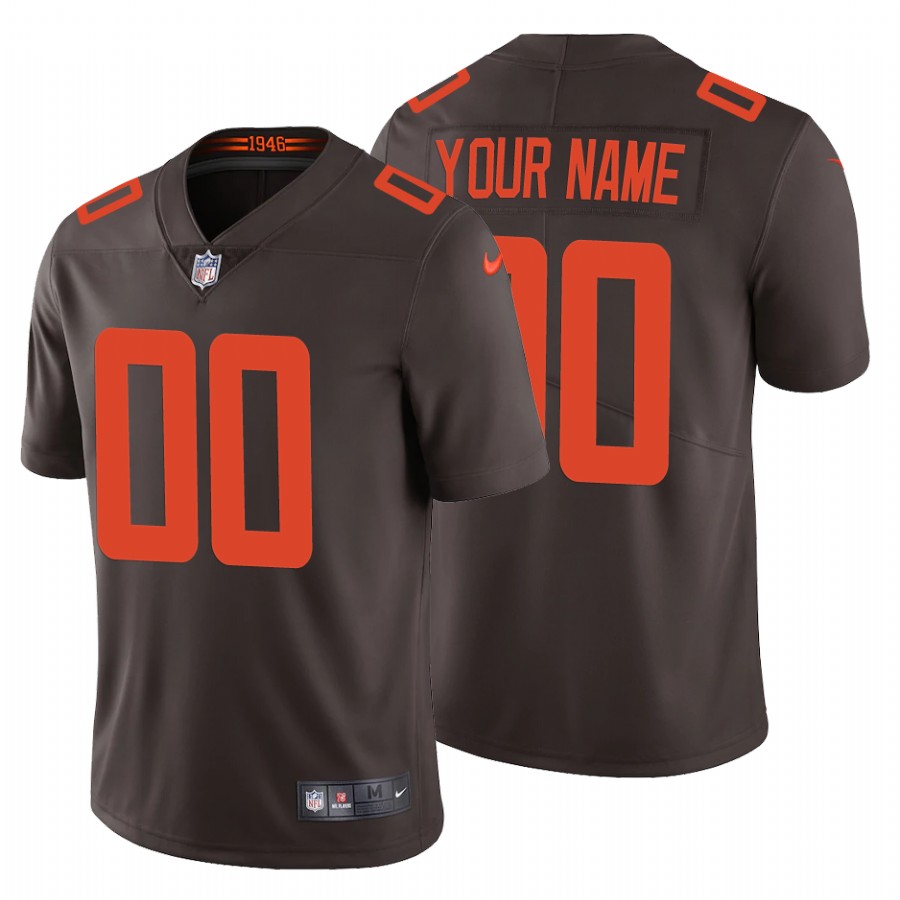 Men's Cleveland Browns ACTIVE PLAYER 2020 New Brown NFL Vapor Untouchable Limited Stitched Jersey